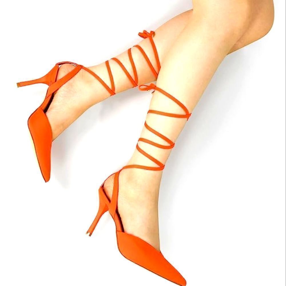 (7-2787)   Mysoft Women's Wrap Heeled Sandals Strappy Sz 8